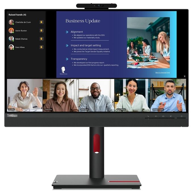 foto del prodotto lenovo thinkvision t24v-30 led display 23.8'' 1920x1080 pixel full hd nero