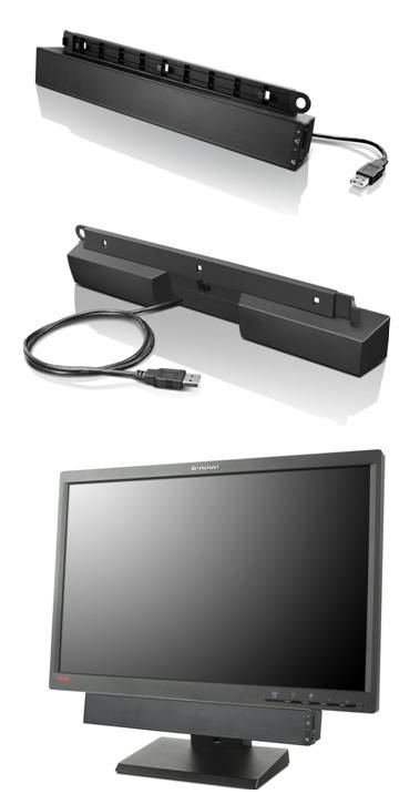 foto del prodotto lenovo usb soundbar nero 2.0 canali 2,5 w