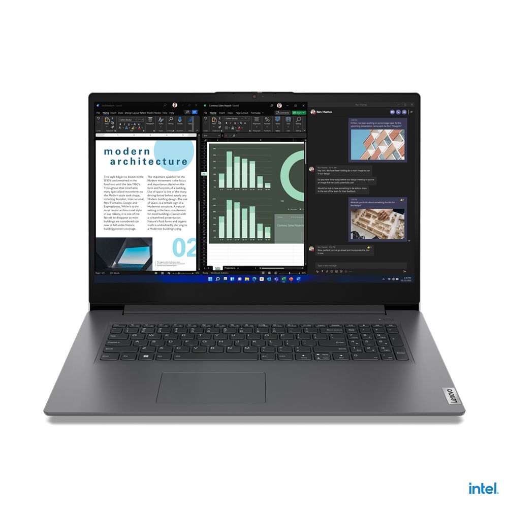 foto del prodotto lenovo v17 g4 iru intel core i7 i7 1355u computer portatile 43,9 cm 17.3 full hd 16 gb ddr4 sdram 512 gb ssd wi fi 6 802.11ax windows 11 pro italiano grigio