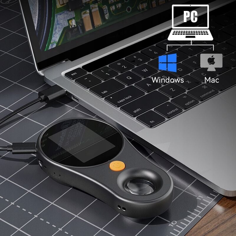 foto del prodotto lente d ingrandimento digitale lente d ingrandimento elettronica illuminazione led schermo hd ips 500x pc
