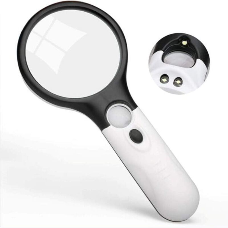 foto del prodotto lente d ingrandimento lente d ingrandimento portatile 100 volte led elettronico con luce lente ottica hd lente d ingrandimento per la lettura di