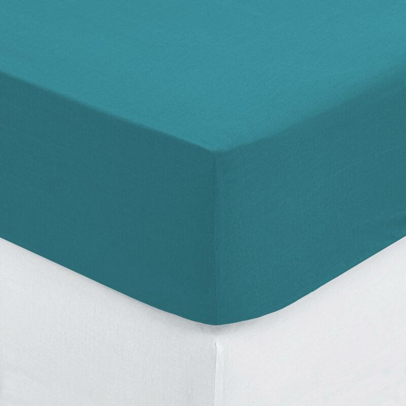 foto del prodotto lenzuolo a pieghe carina in cotone blu anatra 140x190cm atmosphera cr ateur d int rieur