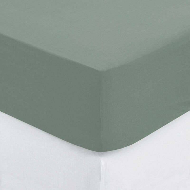 foto del prodotto lenzuolo a pieghe carina in cotone verde celeste 160x200cm atmosphera cr ateur d int rieur