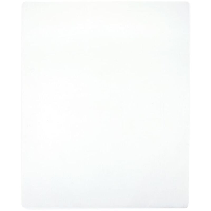 foto del prodotto lenzuolo con angoli jersey bianco 180x200 cm cotone vidaxl