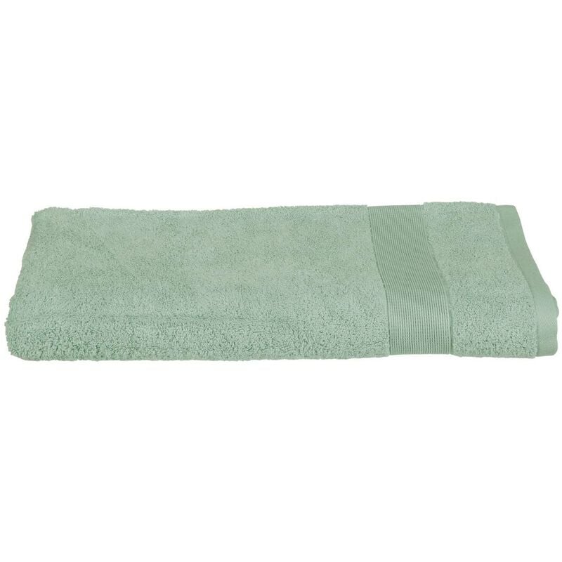 foto del prodotto lenzuolo da bagno essentiel in cotone verde 100x150cm atmosphera cr ateur d int rieur
