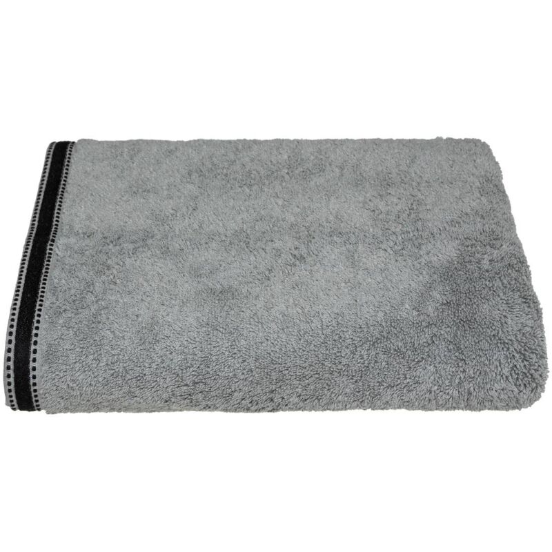 foto del prodotto lenzuolo da bagno joia in cotone grigio ardesia 100x150cm atmosphera cr ateur d int rieur