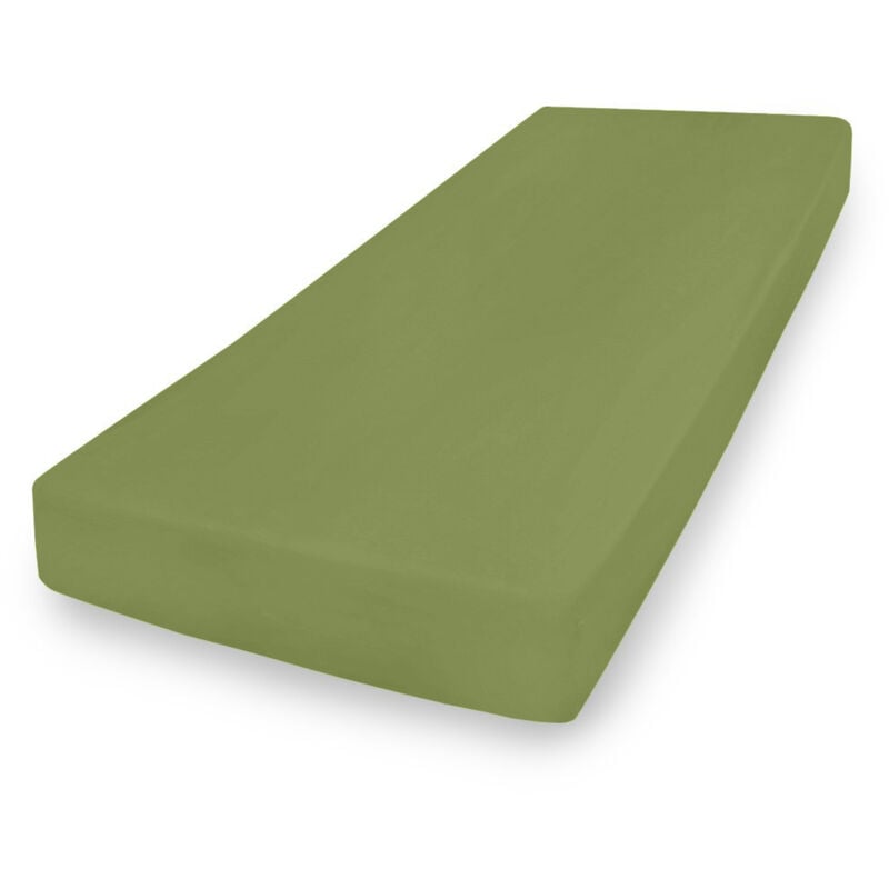 foto del prodotto lenzuolo in jersey premium con gomma 180x190, 180x200x20, verde35, matex