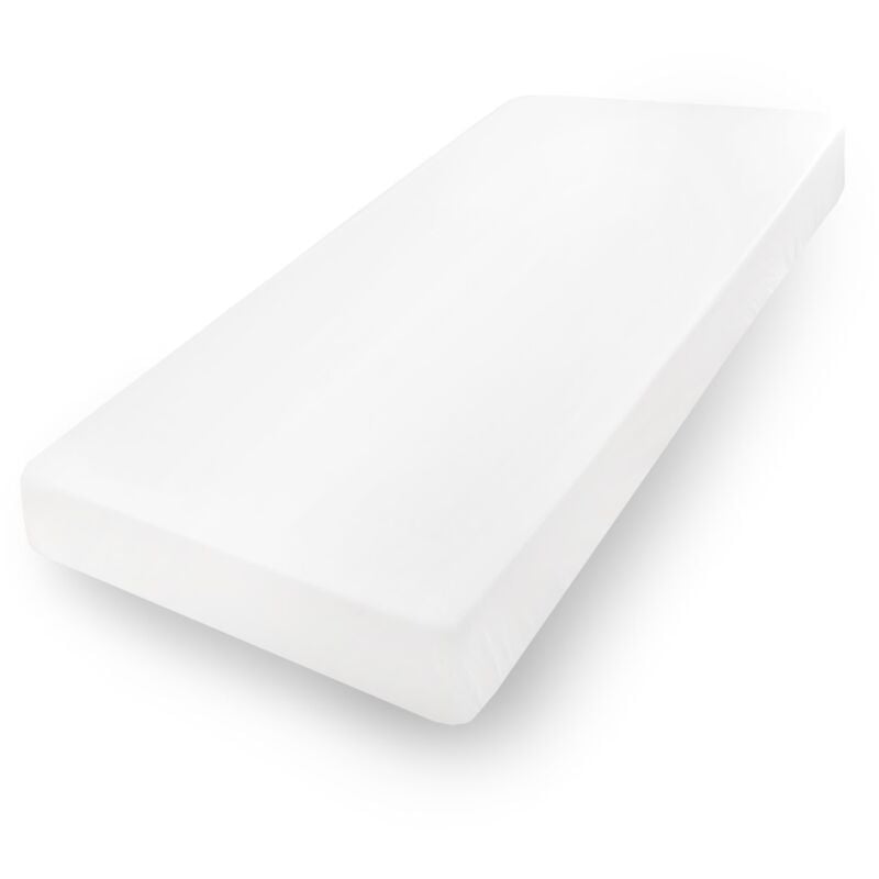 foto del prodotto lenzuolo jersey premium con gomma 190x210, 200x220x20, bianco01, matex