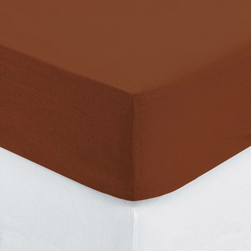foto del prodotto lenzuolo teso carina in cotone 140x190cm rosa terracotta atmosphera cr ateur d int rieur
