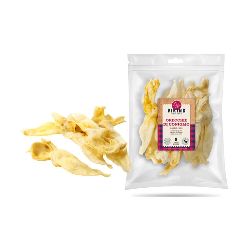 immagine 0 del prodotto leopet viking orecchie di coniglio 8 pz min 80 gr
