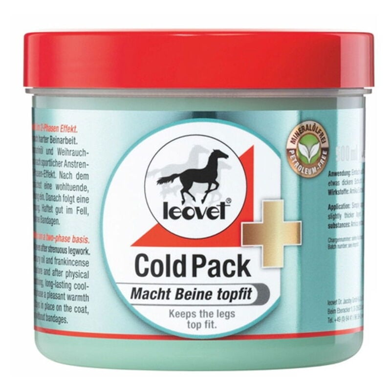 foto del prodotto leovet cold pack gel tendini con arnica, mentolo, olio di rosmarino e canfora migliora mobilit 500ml