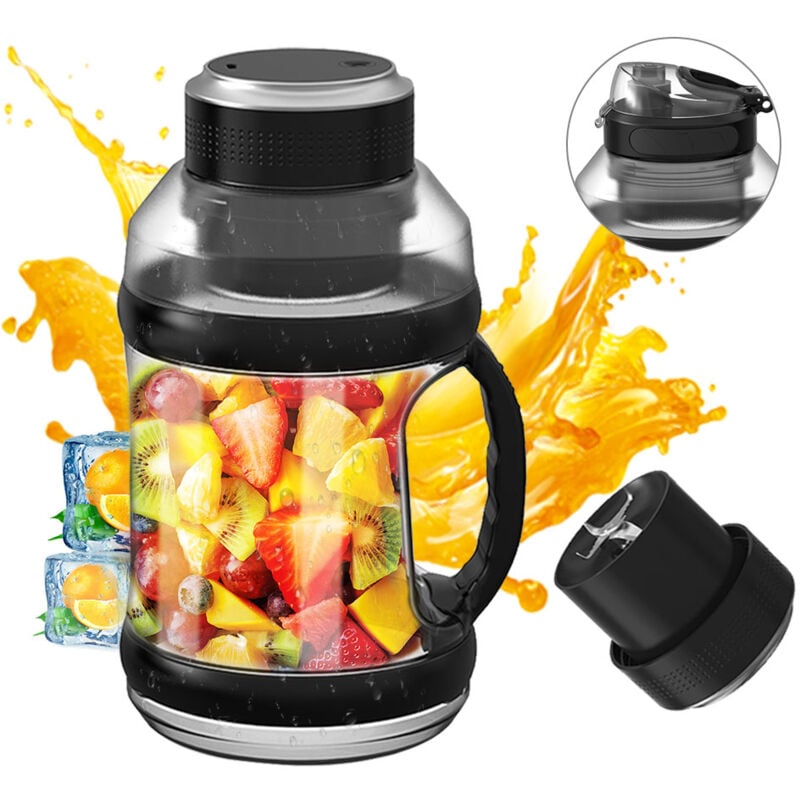 foto del prodotto lepmerk frullatore portatile da 68 once usb ricaricabile frullatore da viaggio per frullati e frullati 18.000 giri min bottiglia grande senza fili