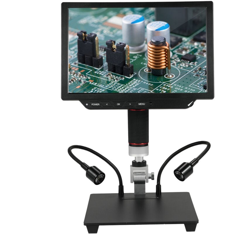 foto del prodotto lepmerk videomicroscopio da 10,1 pollici con fotocamera da 13 megapixel, ingrandimento 1x 8x, adatto per android ios