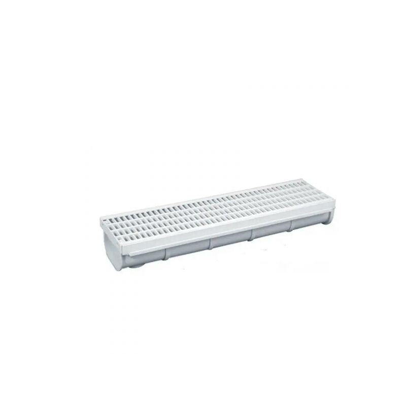 foto del prodotto lerna canaletta di scolo in abs con griglia componibile tutte le misure canaletta c griglia 20x50xh17 cm