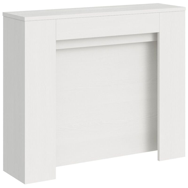 foto del prodotto les tendances - consolle allungabile 90x25/211 cm nives bianco frassino allunghe interne
