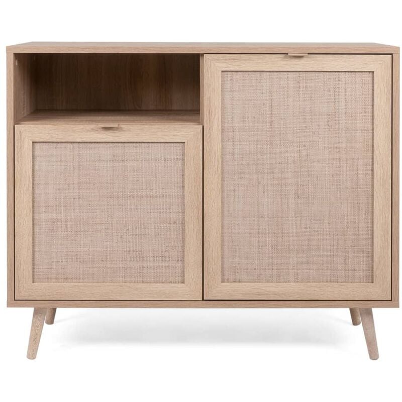 foto del prodotto les tendances - credenza bali 01a rovere sonoma e stampa canna finori