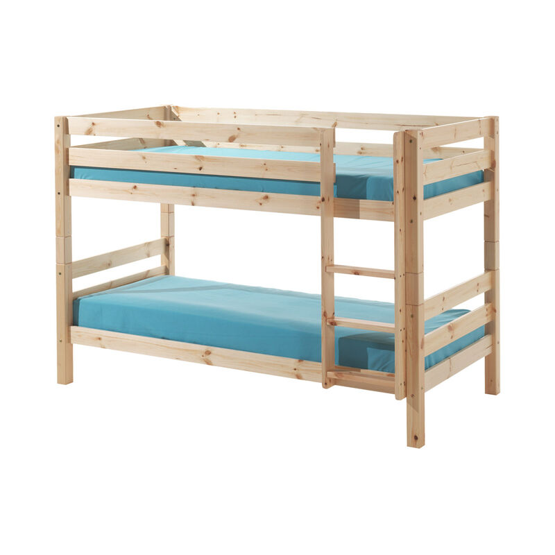foto del prodotto les tendances letto a castello 90x200 altezza 140 cm molla inclusa vipack pino legno