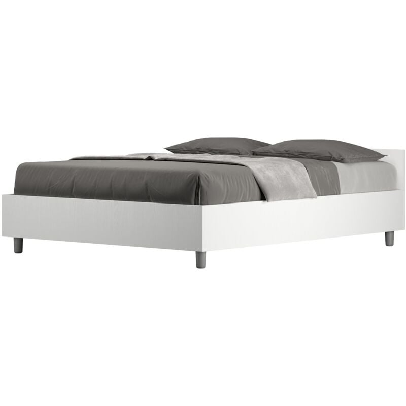 foto del prodotto les tendances letto alla francese nuamo colore bianco frassino dimensione rete 140x200 tipologia letto senza rete