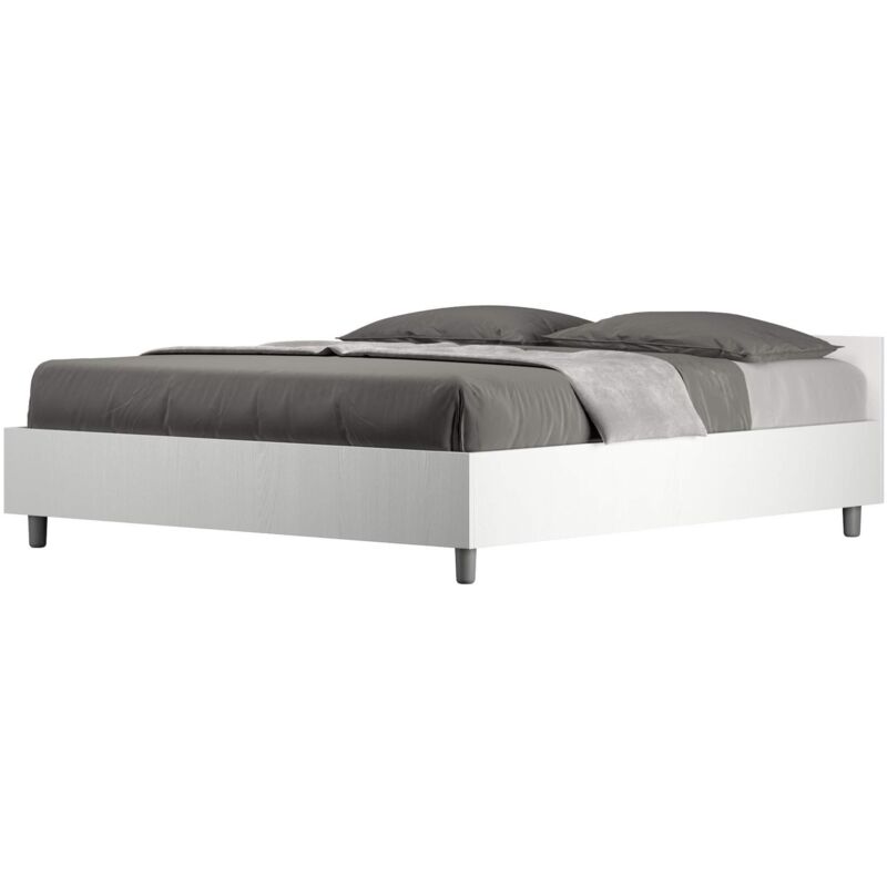 foto del prodotto les tendances letto matrimoniale nuamo tipologia letto senza rete colore bianco frassino dimensione rete 160x200