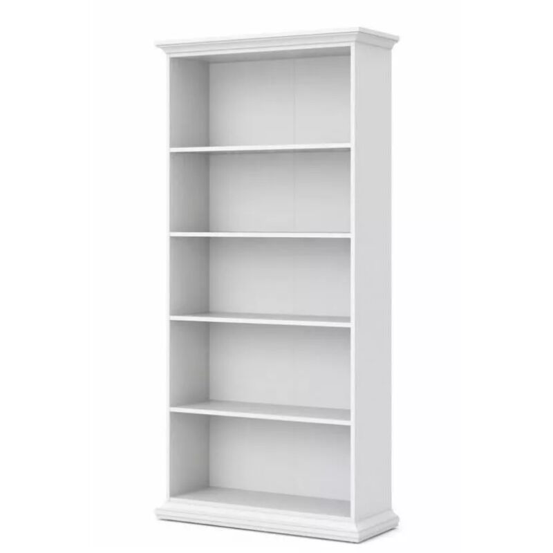 foto del prodotto les tendances libreria paris bianca con 4 ripiani, 96x36x200 cm
