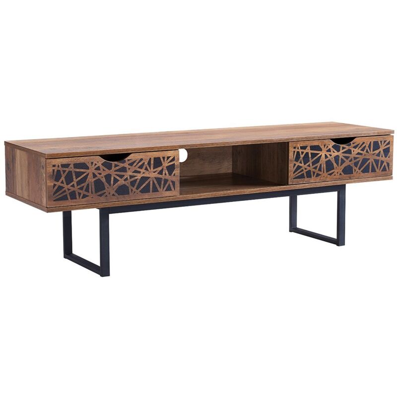 foto del prodotto les tendances mobile tv in legno a 2 cassetti con una nicchia ana lle