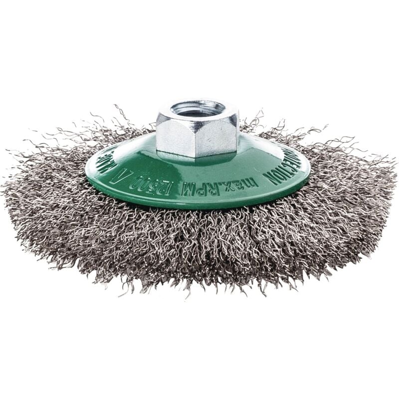 foto del prodotto lessmann brosse conique d.100mm paisseur fil 0,30mm va ondul e 10mm 15000min 1 lessmann