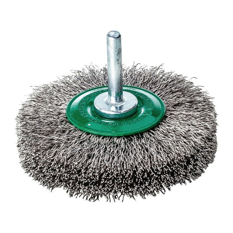 foto del prodotto lessmann riparato a pennello piatto d. 80 mm 6 mm asta addensata. filo 0,3 mm in acciaio inossidabile 19 mm 15