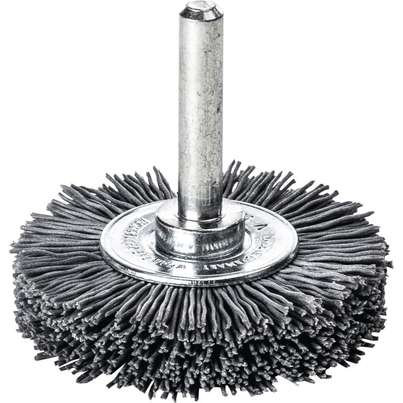 foto del prodotto lessmann spazzola tonda d.50mm gambo 6mm setole abrasive sic k.320 10mm 15000min lessmann
