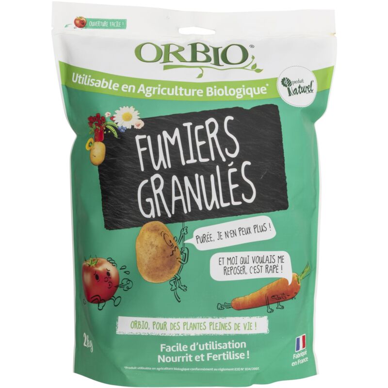 foto del prodotto letame granulare 2kg orbio