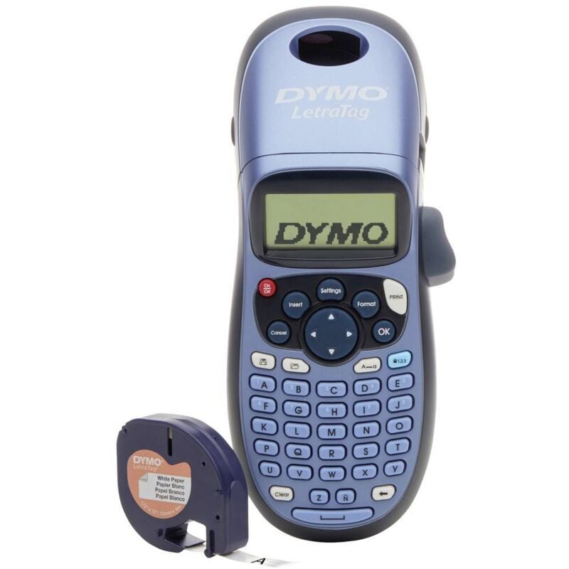 foto del prodotto letratag lt 100h blu etichettatrice adatto per nastro lt 12 mm dymo