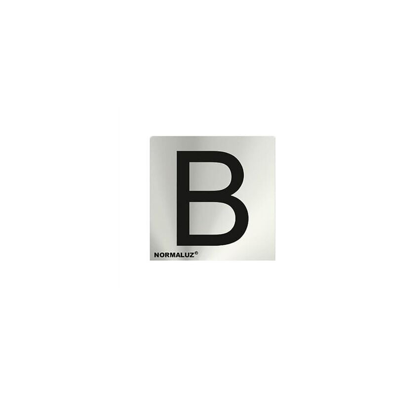 foto del prodotto lettera adesiva in acciaio inox b cartello 5cm rd717138