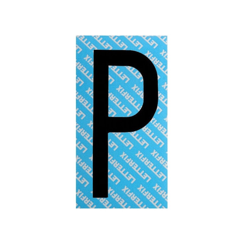 foto del prodotto lettera adesiva nera serie t80 p letterfix