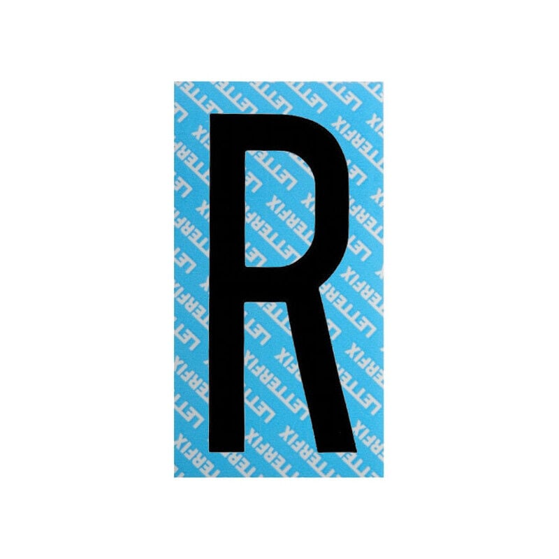 foto del prodotto lettera adesiva nera serie t80 r letterfix