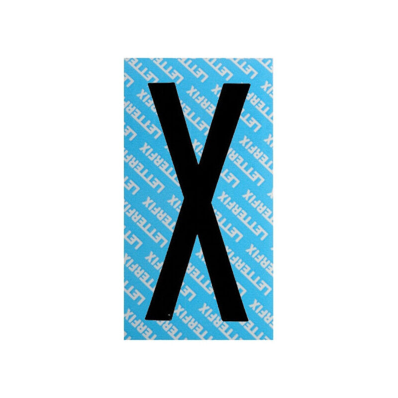 foto del prodotto lettera adesiva nero serie t80 x letterfix