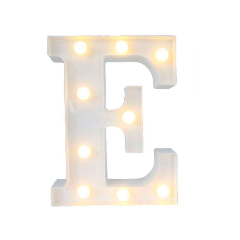 foto del prodotto lettera e luminosa con luci led a batteria decorazioni per la casa dim. 22 cm trade shop traesio