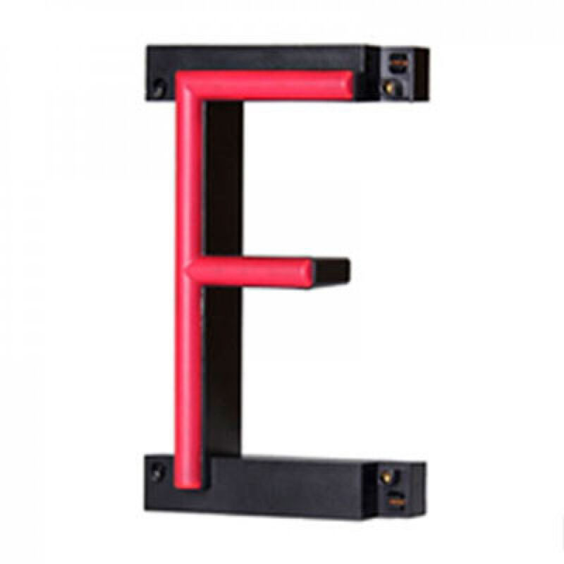 foto del prodotto lettera led neon f larghezza 84mm altezza 161mm sfondo 38mm