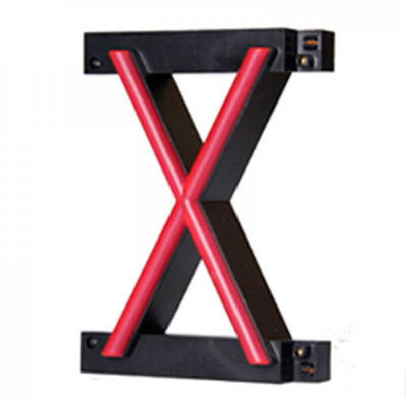 foto del prodotto lettera led neon x larghezza 105mm altezza 161mm sfondo 38mm