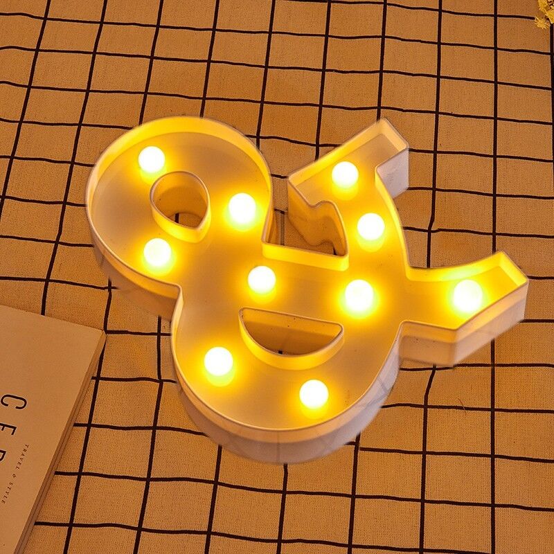 foto del prodotto lettere a led a led decorative right a batterie 2aa lettere e rotule jandei
