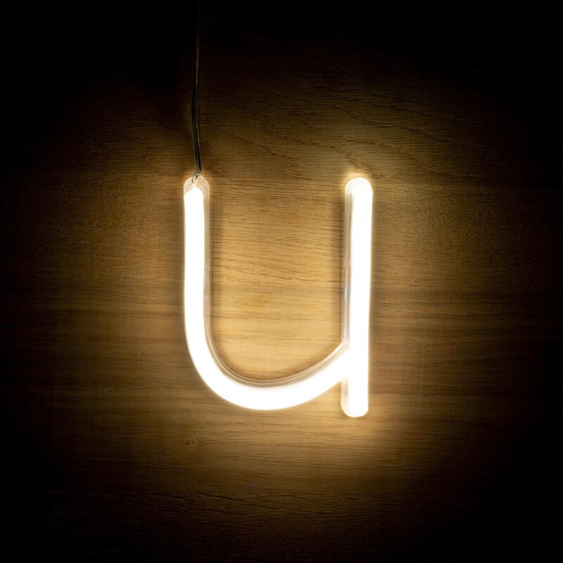 foto del prodotto lettere led neon u