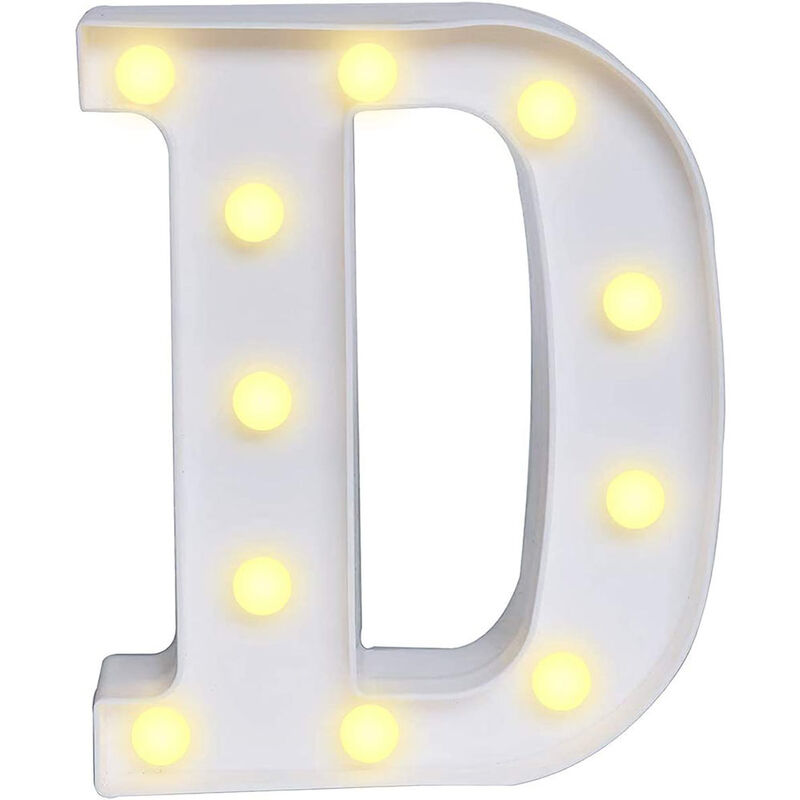foto del prodotto lettere luminose a led alfabeto d luminoso per decorazione casa compleanni nozze festa bar eventi luce calda