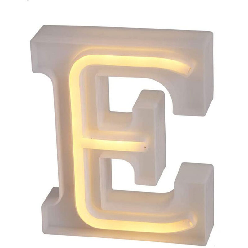 foto del prodotto lettere luminose neon a led luci alfabeto e luminoso per decorazione casa compleanni nozze festa bar eventi luce calda