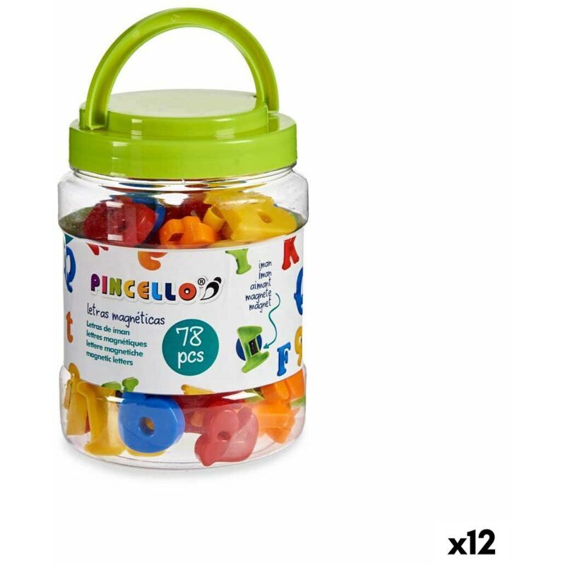 foto del prodotto lettere pincello ma7797 78 plastica calamita multicolore