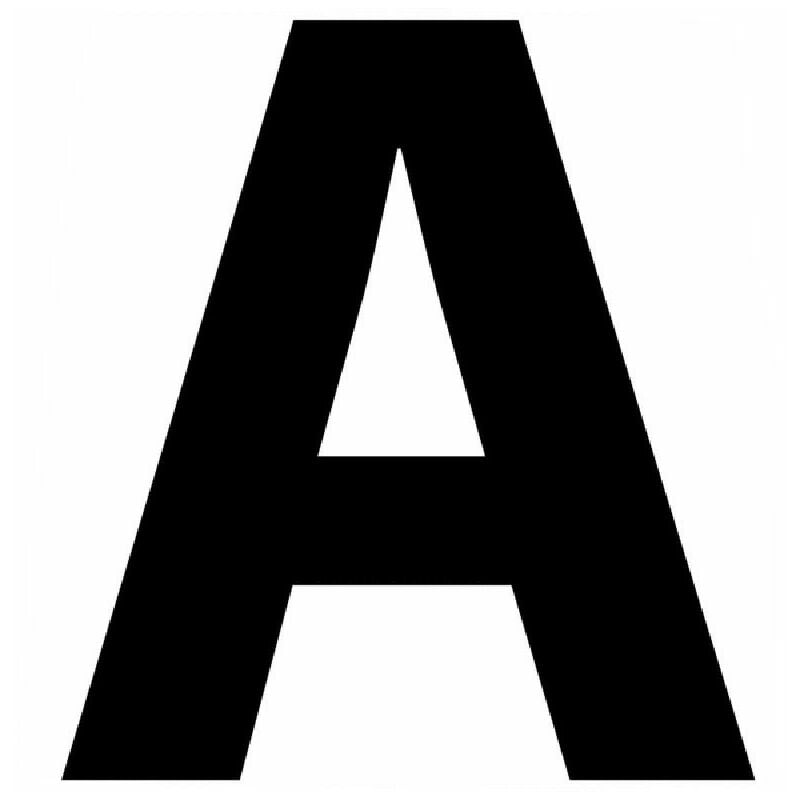 foto del prodotto letterfix caratt.adesivo n. plasticolornero h.100