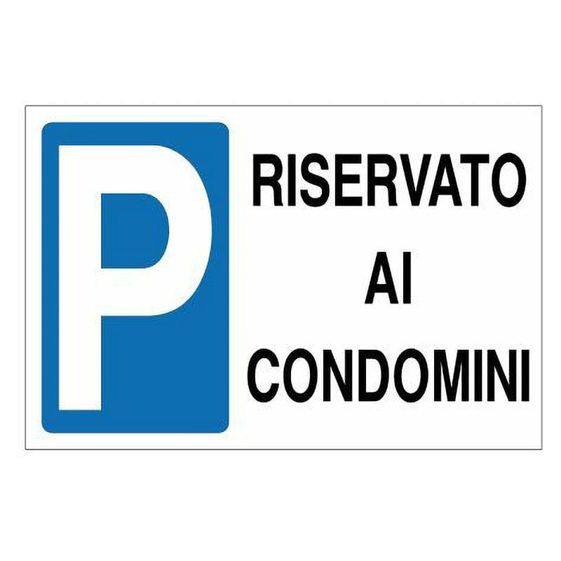 foto del prodotto letterfix ecotarga posteggio riservatocodomini n.6084