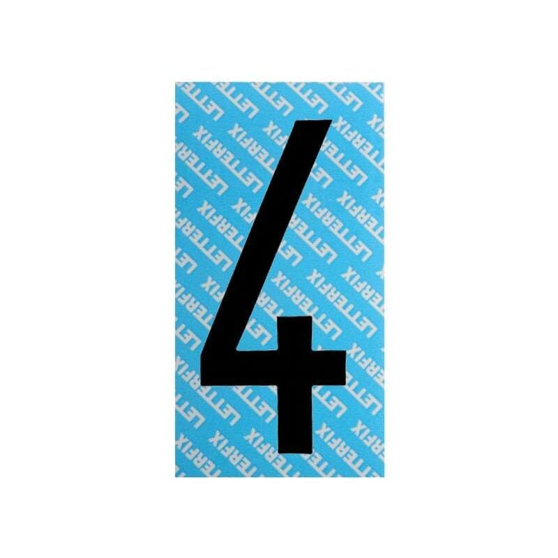 foto del prodotto letterfix numero adesivo nero serie t80 4