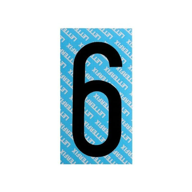 foto del prodotto letterfix numero adesivo nero serie t80 6