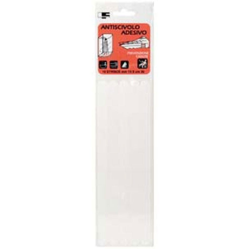 foto del prodotto letterfix striscia antiscivolo adesiva bianco 19x300 mm, confezione 5 pezzi