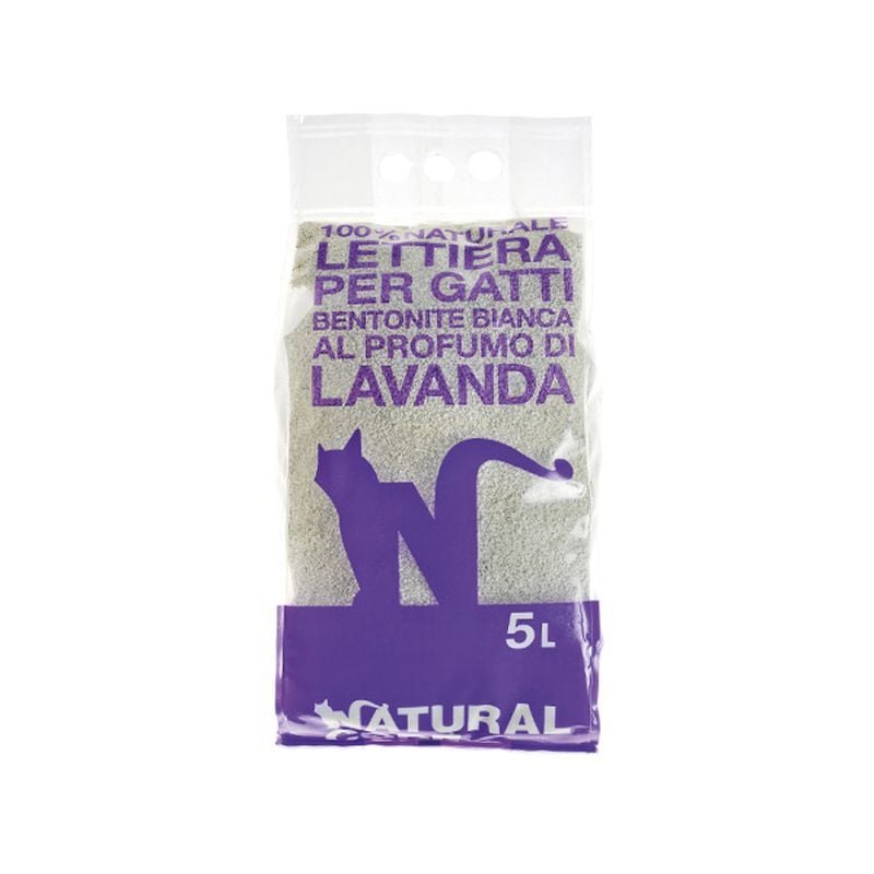 foto del prodotto lettiera bentonite agglomerante lavanda 5l natural code