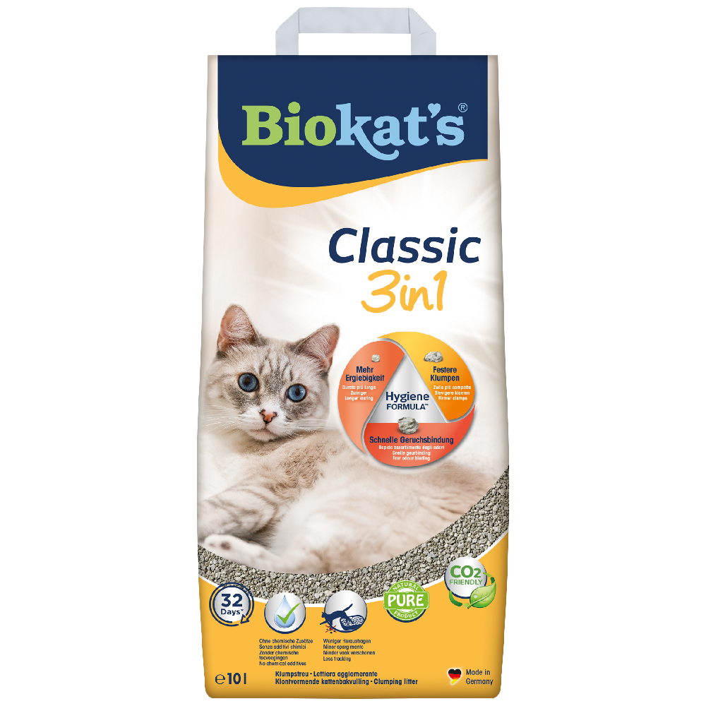 foto del prodotto lettiera biokat s classic 3in1 10 l ca. 10,2 kg 
