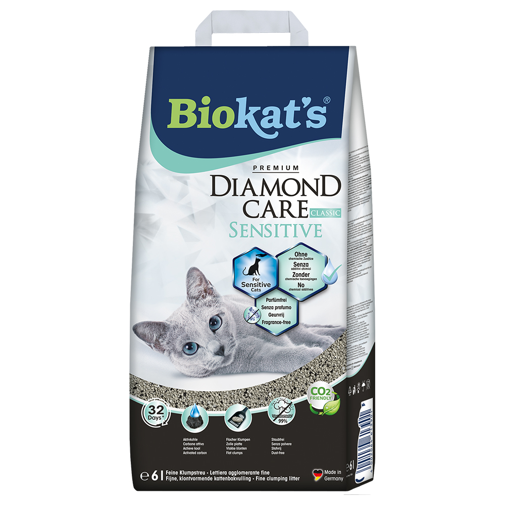 foto del prodotto lettiera biokat s diamond care sensitive classic 6 l ca. 6 kg 